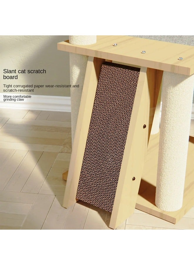 KLNAMAEAAN Cat Tree Tower Scratching Post Scratcher Cats Condo House Bed Furniture - Image 2