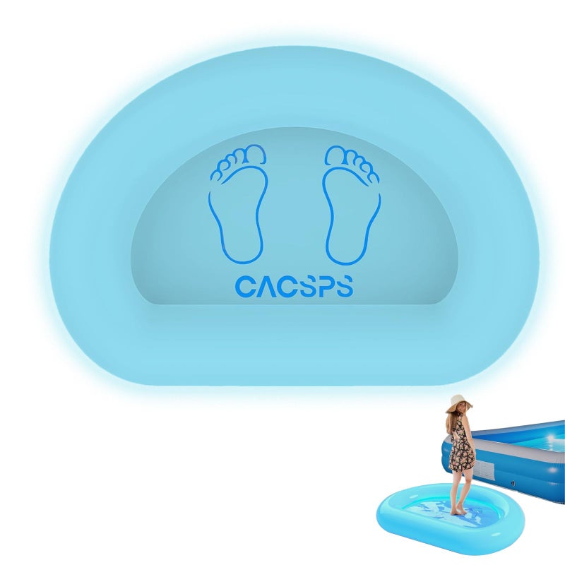 CACSPS Inflatable Pool Foot Bath Basin, Foot Soaking Bath Basin Pool Foot Wash Basin for Above Ground Swimming Pools, Swimming Pool Clean Feet, Home Spa Treatment - Image 1