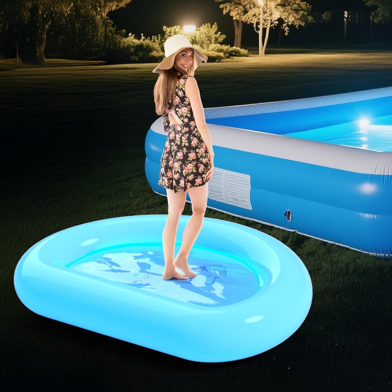 CACSPS Inflatable Pool Foot Bath Basin, Foot Soaking Bath Basin Pool Foot Wash Basin for Above Ground Swimming Pools, Swimming Pool Clean Feet, Home Spa Treatment - Image 2