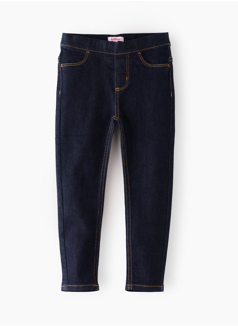 Jelliene Denim Fun & Flexibility: Girls Stretchy Jeggings All-Day Comfort & Stylish Appeal  - Image 1
