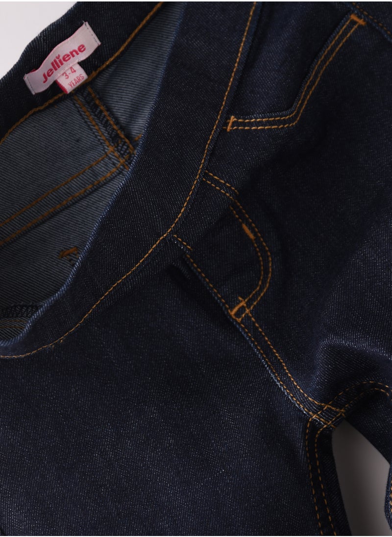 Jelliene Denim Fun & Flexibility: Girls Stretchy Jeggings All-Day Comfort & Stylish Appeal  - Image 4