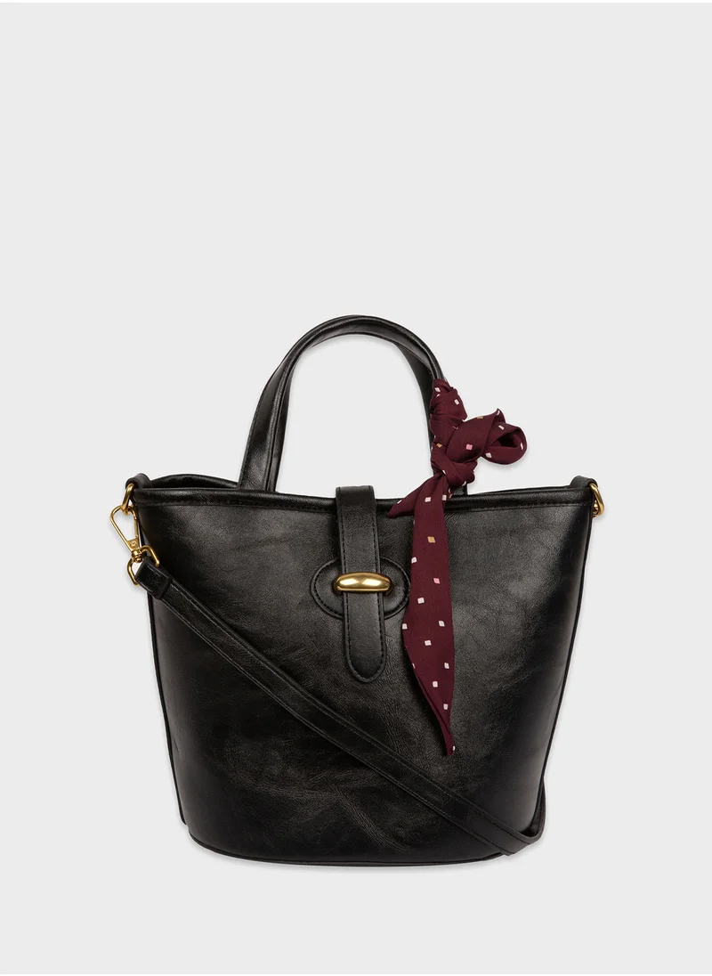 DeFacto Long Strap Faux Leather Tote