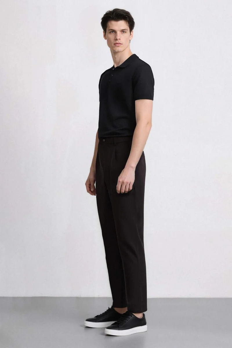 Defacto  Jogger Straight Leg Stretchy Summer Fabric Trousers for Men | Best Price UAE