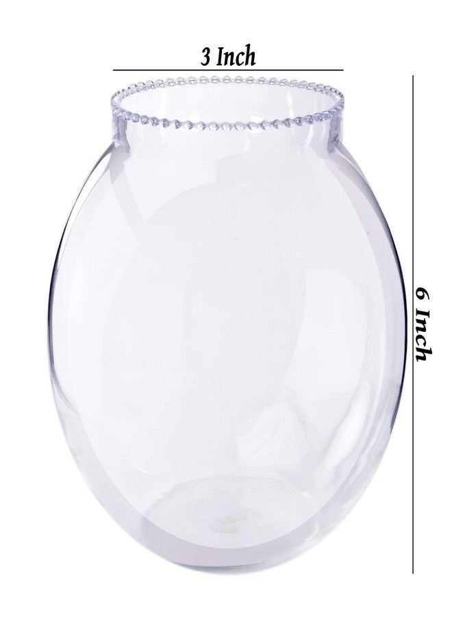 AYUTAS Mini Fish Bowl, 3 Layer Lucky Bamboo Plant Pot, Flower Vase for Gifts, Bedroom, Office, Table & Home Decoration - Pack of 1 Piece, 6 Inches - Image 2