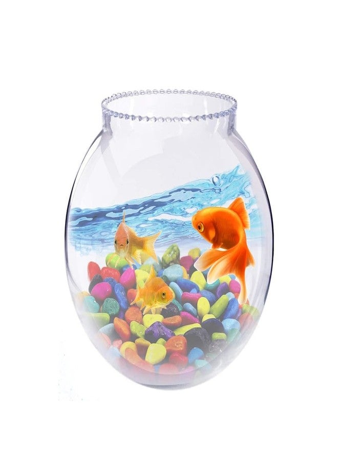 AYUTAS Mini Fish Bowl, 3 Layer Lucky Bamboo Plant Pot, Flower Vase for Gifts, Bedroom, Office, Table & Home Decoration - Pack of 1 Piece, 6 Inches - Image 4