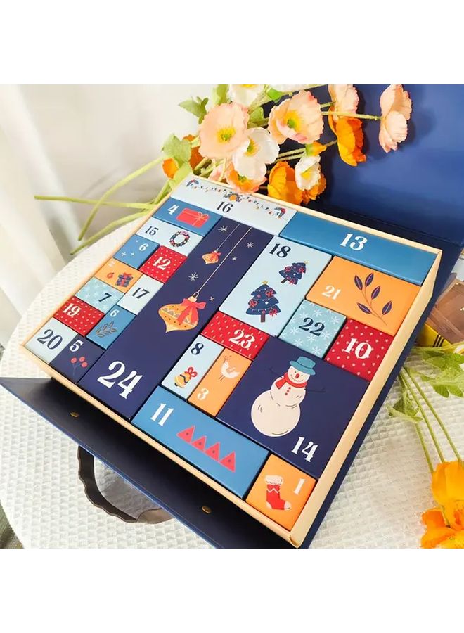 Christmas Countdown Gift Box With 24 Small Boxes Advent Calendar Empty Box - Image 4