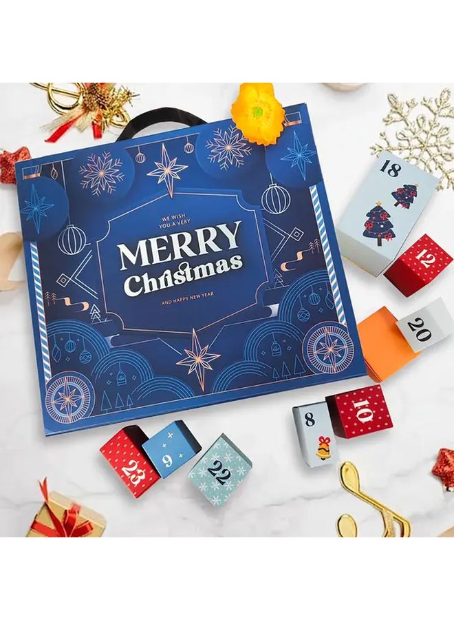 Christmas Countdown Gift Box With 24 Small Boxes Advent Calendar Empty Box - Image 1