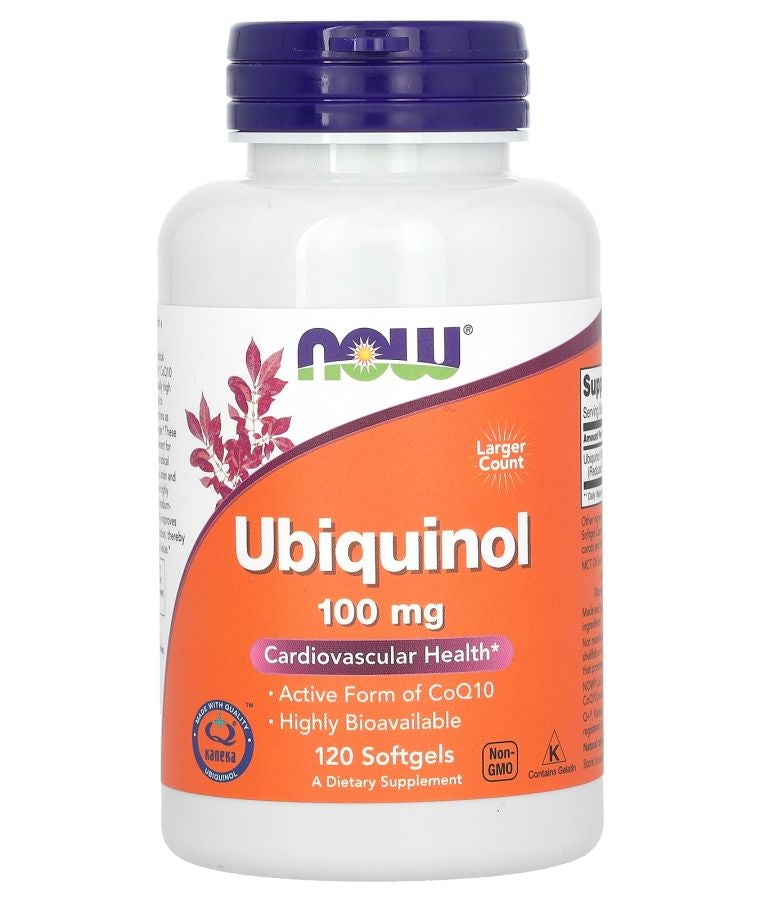 now Ubiquinol 100 mg 120 Softgels