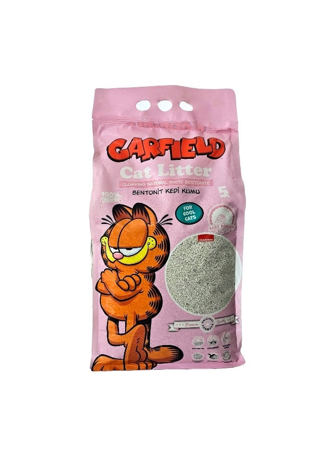 Garfield PET FAN GARFIELD Cat Litter 5Liter Baby Powder Scented - Image 2