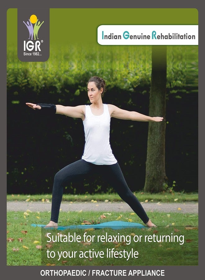 IGR جبيرة معصم مرنة من IGR، متلازمة النفق الرسغي | دعامة معصم عالمية، دعامة معصم لكسر كوليس، التواء/إجهاد المعصم - مقاس عالمي، رمادي - قطعة واحدة - Image 4