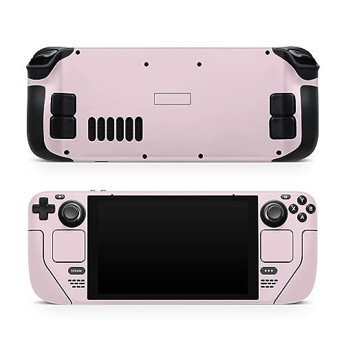TACKY DESIGN Solid Color Skin Compatible with Steam Deck Skin LCD and Compatible with Steam Deck OLED Skin, Premium 3M Vinyl Decal, Full Wrap Cover, Compatible with Steam Deck Sticker (Baby Pink) - Image 1