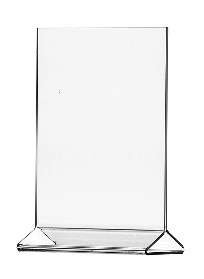 Marketing Holders 12 Pack Table Tent 4 x 6 Small Sign Holder Literature Flyer Frame Top Loading Vertical Letter Notices Menu Pricing Deli Table Tent Countertop Expo Event Sign Holder Display - Image 1