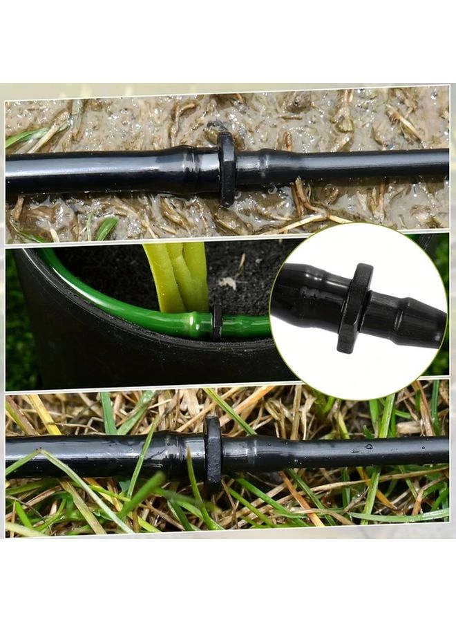 100 Pcs 1/8 1 4 Inch Plastic Barbed Straight Through Coupling Fitting For Drip Irrigation Lawn And Garden Efficient Watering - Image 4