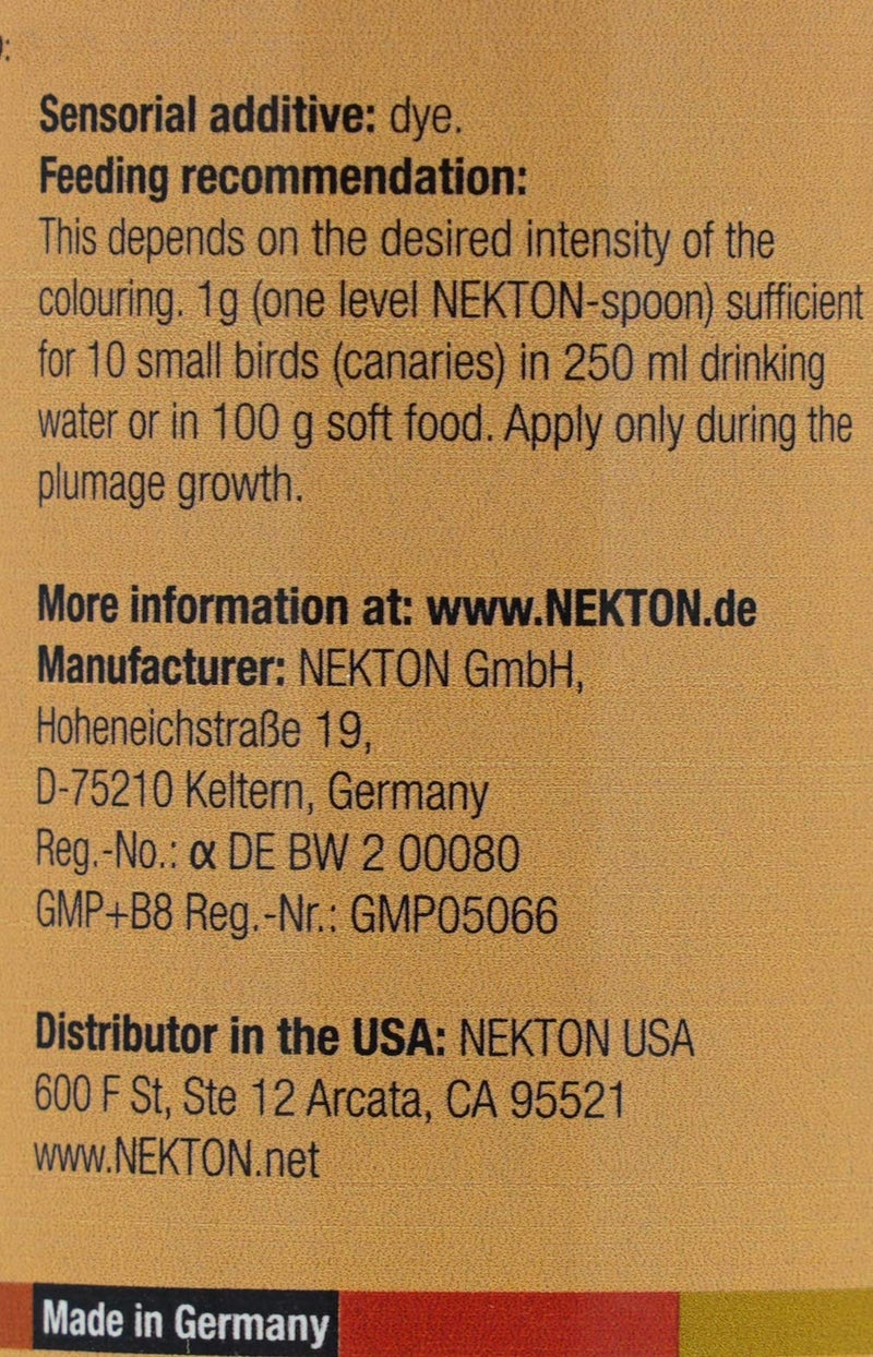 Nekton R-Beta Enhances Pink Color in Birds, 150g / 5.29oz - Image 3