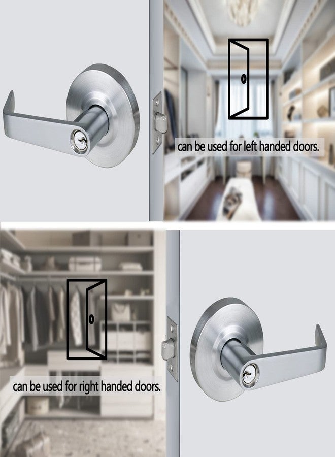 HISAFE Heavy Duty Grade 2 Classroom Door Lever, Protective Coating Satin Chrome Finished Entry Door Commercial Door Handle, UL 3 Hour Fire Rated Ergonomic Lever for School and Office, 1 Pack - Image 5