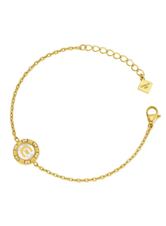 شيروتي 1881 Debora Gold Plated Stainless Steel Chain Bracelet for Women
