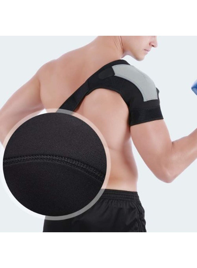 DIOTTI Adjustable Shoulder Support Brace with Hot/Cold Therapy Pocket, Breathable Neoprene Strap for Rotator Cuff, AC Joint, Tendonitis & Shoulder Pain Relief for Men & Women - Image 5