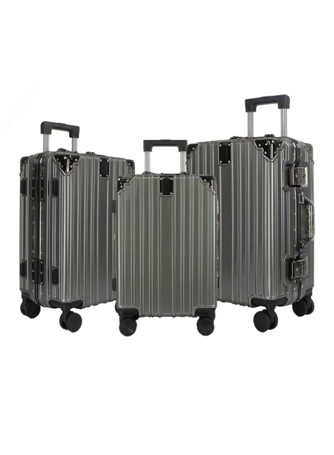 فيبتور طقم حقائب سفر فاخرة صلبة بدون سحاب، مزودة بقفل TSA مزدوج، وعجلات دوارة صامتة بزاوية 360 درجة، ومقبض من سبائك الألومنيوم.