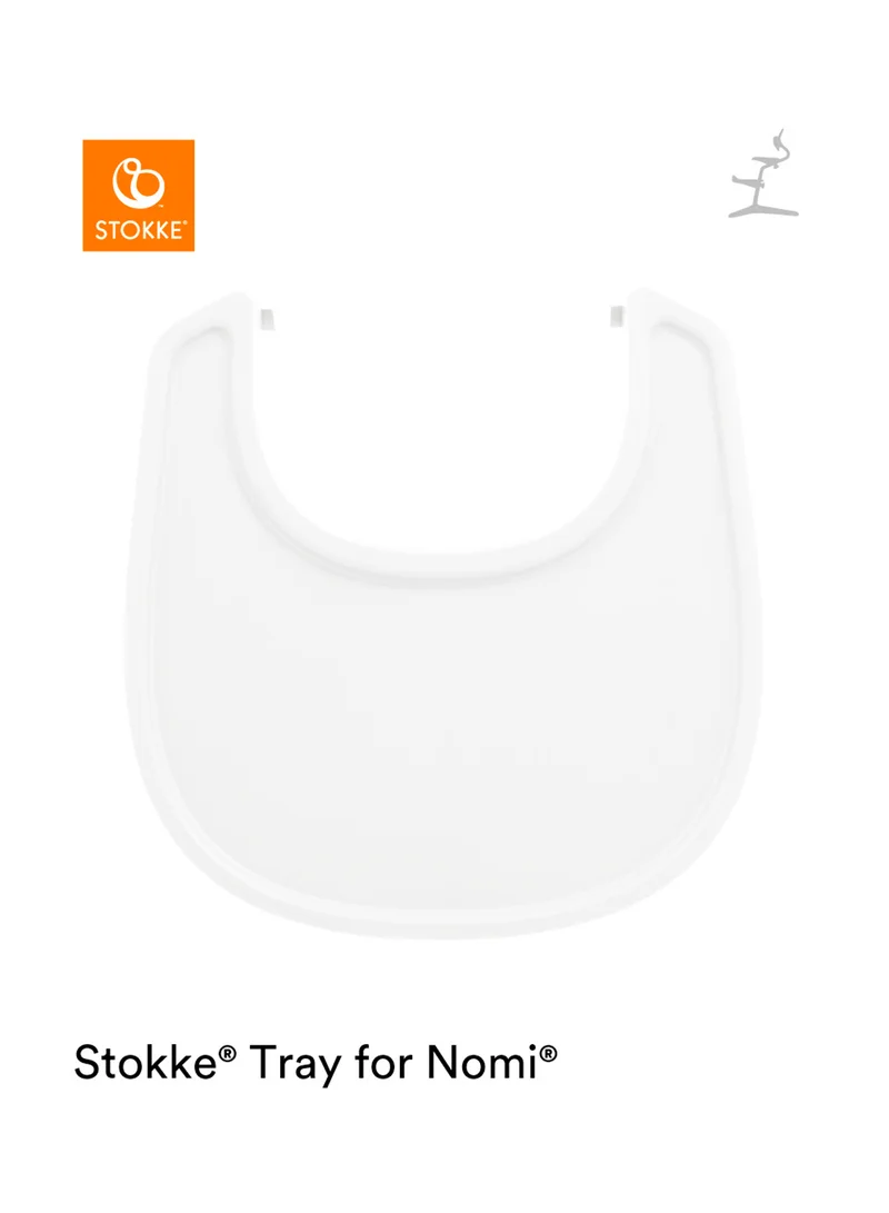 STOKKE Tray, White Design Ed Exclusively For Tripp Trapp Chair, Tripp Trapp Baby Set Convenient To Use And Clean Made With Bpa - Free Plastic Suitable For Toddlers 6 - 36 Months