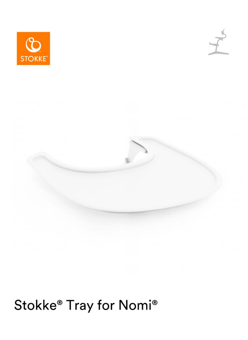 STOKKE - Tray, White Design Ed Exclusively For Tripp Trapp Chair, Tripp Trapp Baby Set Convenient To Use And Clean Made With Bpa - Free Plastic Suitable For Toddlers 6 - 36 Months - Image 1