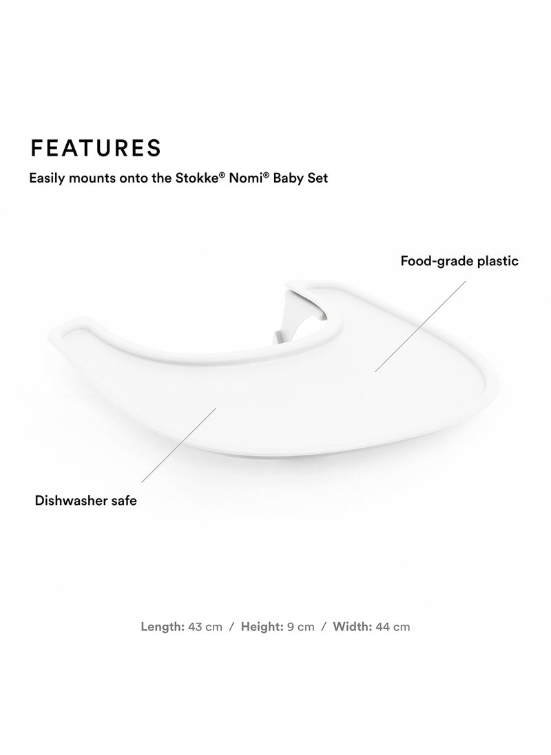 STOKKE - Tray, White Design Ed Exclusively For Tripp Trapp Chair, Tripp Trapp Baby Set Convenient To Use And Clean Made With Bpa - Free Plastic Suitable For Toddlers 6 - 36 Months - Image 1