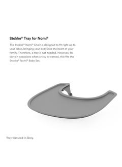 STOKKE Tray, White Design Ed Exclusively For Tripp Trapp Chair, Tripp Trapp Baby Set Convenient To Use And Clean Made With Bpa - Free Plastic Suitable For Toddlers 6 - 36 Months  - Image 3