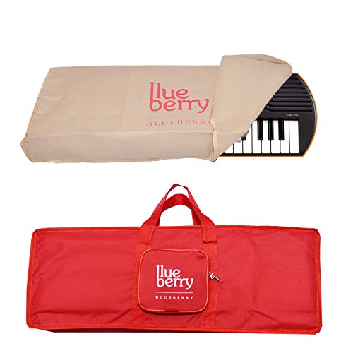 Blueberry Red Cover Bag and Dust Cover Suitable for Casio SA-78 Mini Keyboard - Image 1