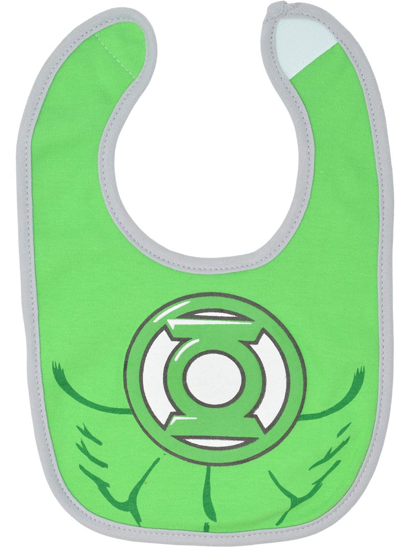 Warner Bros Justice League Baby Boys 6 Pack Bibs Superman Batman Flash Aquaman Green Lantern - Image 3