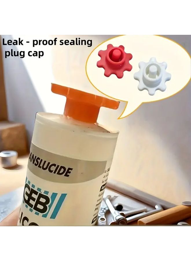 Red Caulk Gun Seal Cap PVC Dust Proof Plug Prevents Drying Out Flexible - Image 2