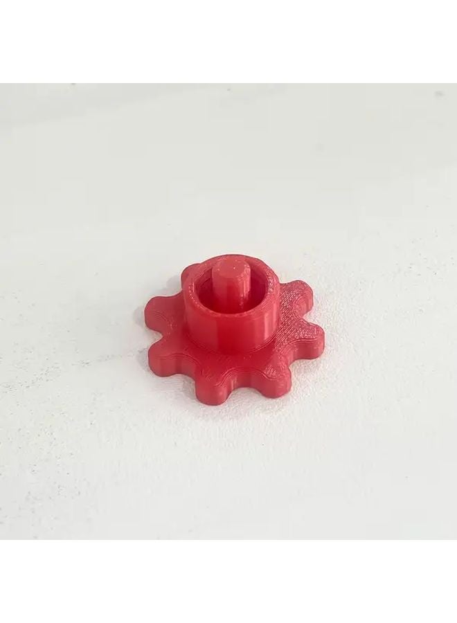 Red Caulk Gun Seal Cap PVC Dust Proof Plug Prevents Drying Out Flexible - Image 1