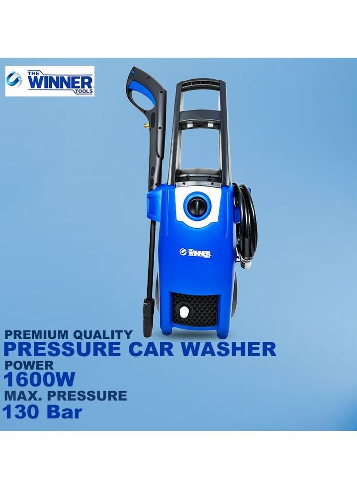 THE WINNER TOOLS Premium Quality Car Washer 1600W (130 Bar) Electric Pressure Washer Flow 6L/Min 5M Hose 220V/ 50/60Hz for Home, Garden & Car THE WINNER TOOLS-PWM 1600 - Image 1