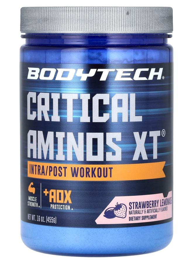 BODYTECH Critical Aminos XT Intra/Post Workout Strawberry Lemonade 16 oz (455 g) - Image 1