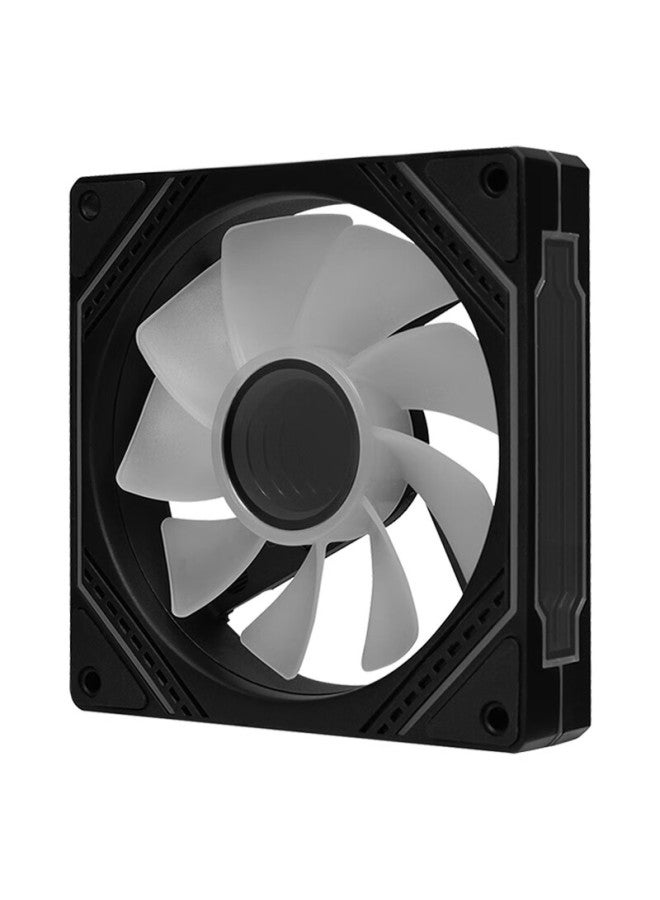 Sama Kt121 Phantom Black 12cm Case Fan Argb Infinite Mirror Lighting 5v3p Sync Small 4-p Pwm Speed Control Hydraulic Bearing With Standard Shock Absorbing Pads - Image 3