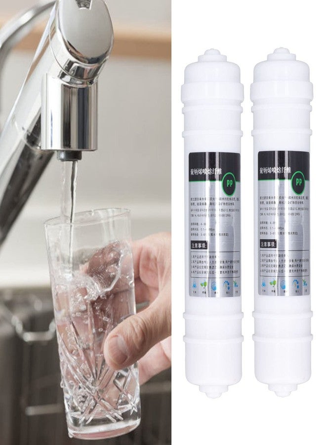 Raguso 2 Pcs Water Purifier Filter 10in PP Cotton Quick Connection Universal Water Purifier Replacement Filter For Removing Organic Matter - Image 4