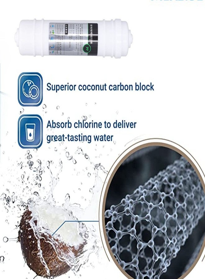 Raguso 2 Pcs Water Purifier Filter 10in PP Cotton Quick Connection Universal Water Purifier Replacement Filter For Removing Organic Matter - Image 2
