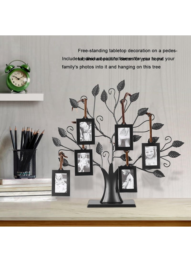 HURRISE HURRISE Family Tree Picture Frame Picture Frames Family Tree Hanging Photo Frames Christmas Hanging Picture Frame Ornaments Hanging Family Photo Frames Display Decorative Table Home Decor  - Image 5
