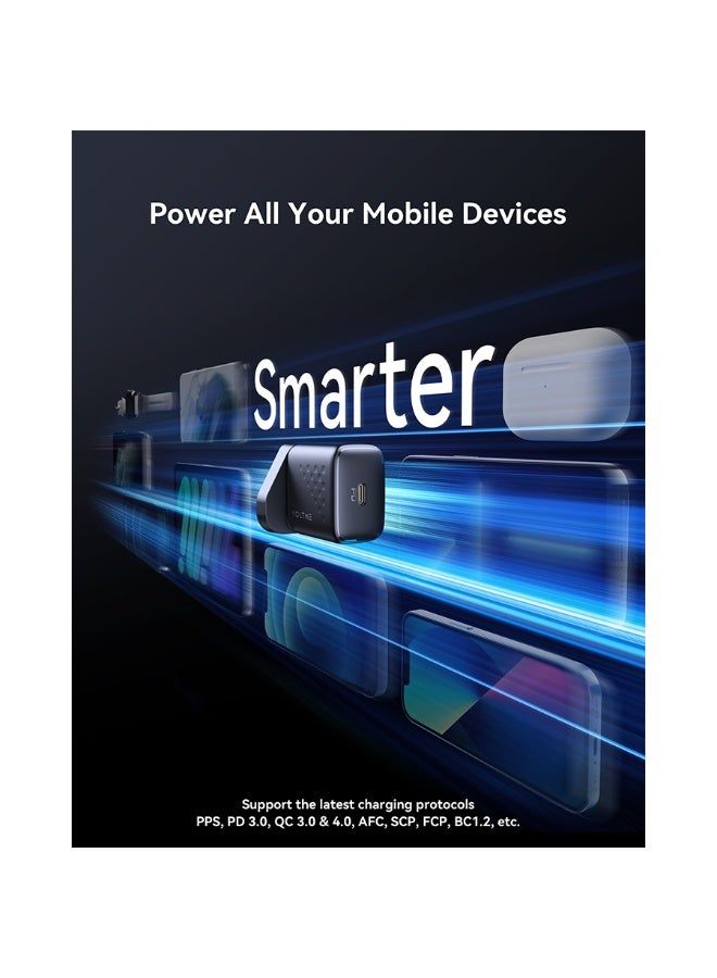 Voltme Wall Charger Revo Lite USB-C Port 20W - Black - Image 3