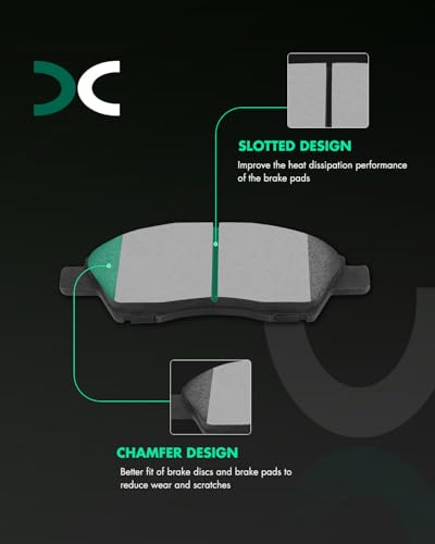 SCITOO D1592 Ceramic Brake Pads Sets Front wHardware Replacement For Nissan For Versa 20122019For Nissan For Versa Note 20142019 - Image 3
