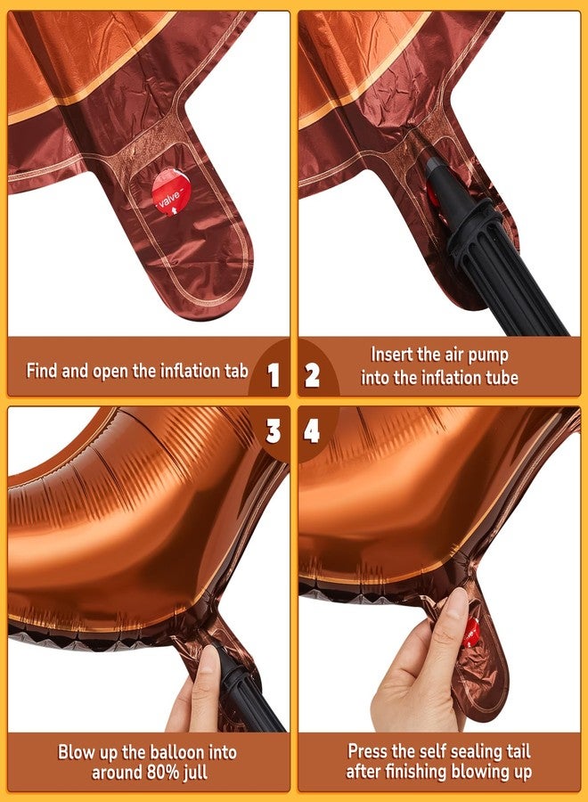 PullCrease 16 Pcs Western Party Balloons - Horse, Cow, Cowgirl Boot, Cowboy Hat Foil for Western Decorations, Cowgirl Cowboy Themed Birthday Party - Image 3