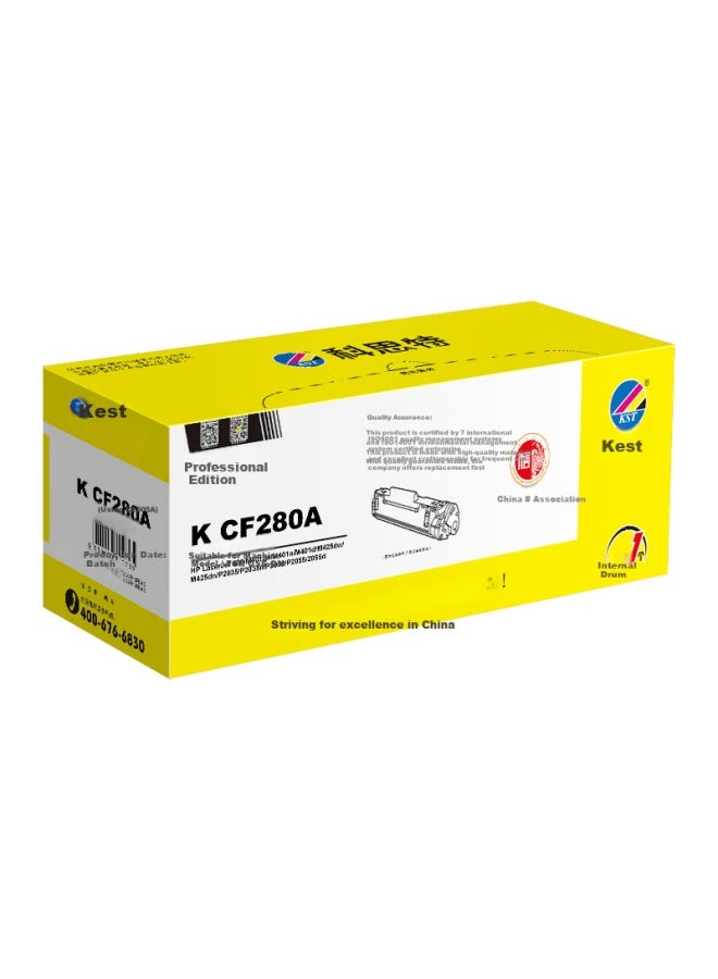 Kst K Cf280a Black Toner Cartridge (compatible With Hp Laserjet 400/m401dn/m401n/m401d/m425dw/m425dn) 2600 Pages Professional Edition - Image 1