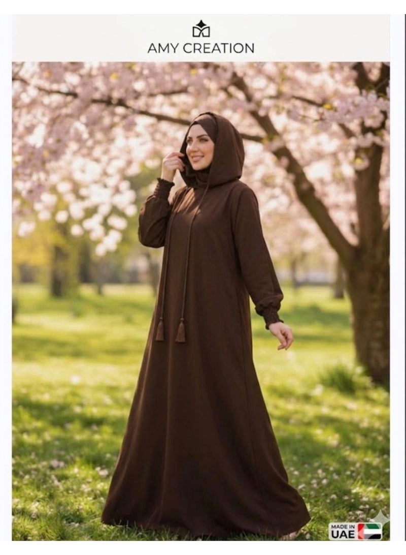 AMYAE One Piece Islamic Prayer with Long Sleeve Hoodi Style - Prayer Clothes for Women - Namaz Prayer Dress Abaya For Women - Jilbab 1 Piece Umrah essentials for women - Prayer set Salah Dress, Namaz Wear Multi Colors - Image 1