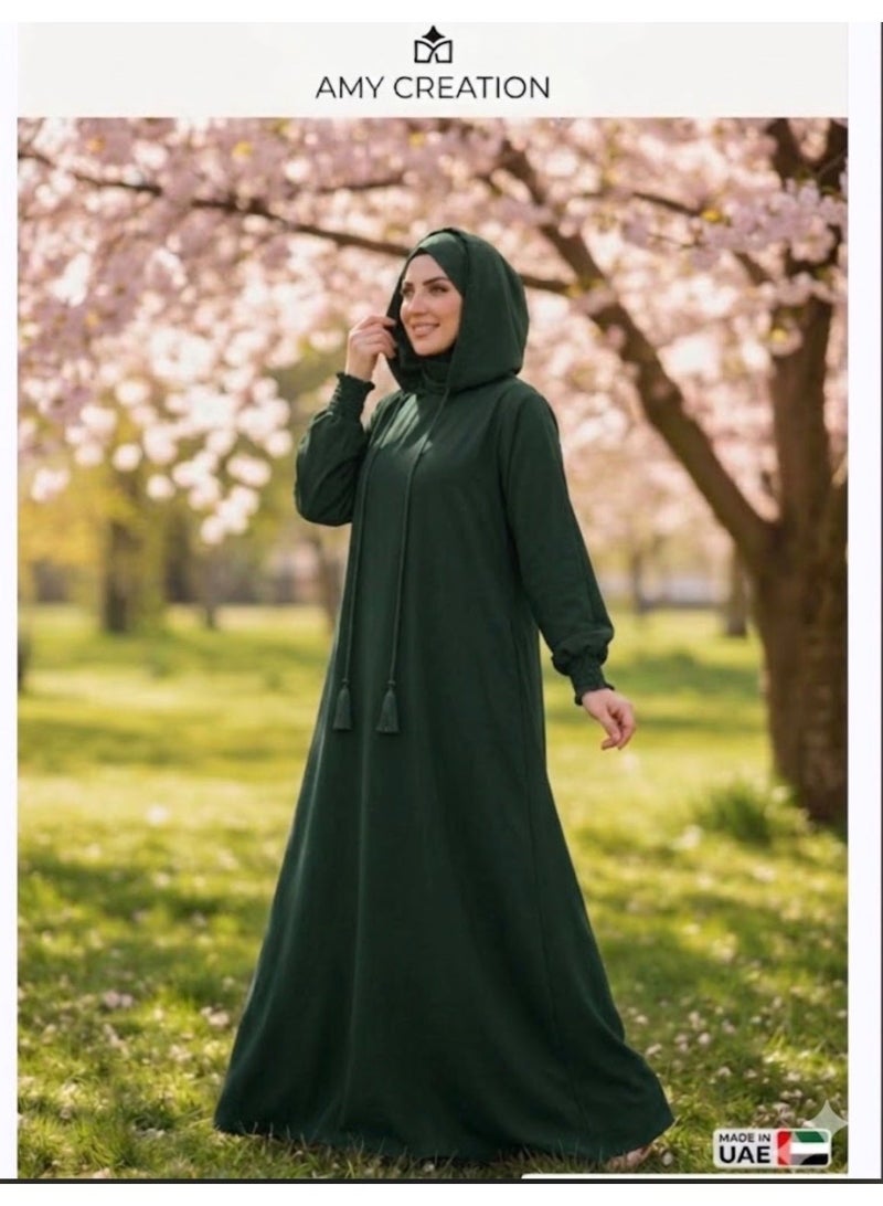 AMYAE One Piece Islamic Prayer with Long Sleeve Hoodi Style - Prayer Clothes for Women - Namaz Prayer Dress Abaya For Women - Jilbab 1 Piece Umrah essentials for women - Prayer set Salah Dress, Namaz Wear Multi Colors - Image 3