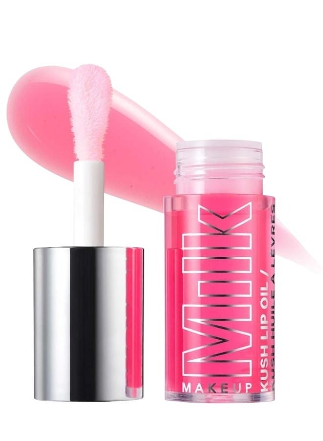 MILK MAKEUP KUSH Lip Oil – Pink Magic, Watermelon with Sheer Hot Pink Tint | Hydrating Cannabis-Infused Lip Treatment, 5.5 mL - Image 1