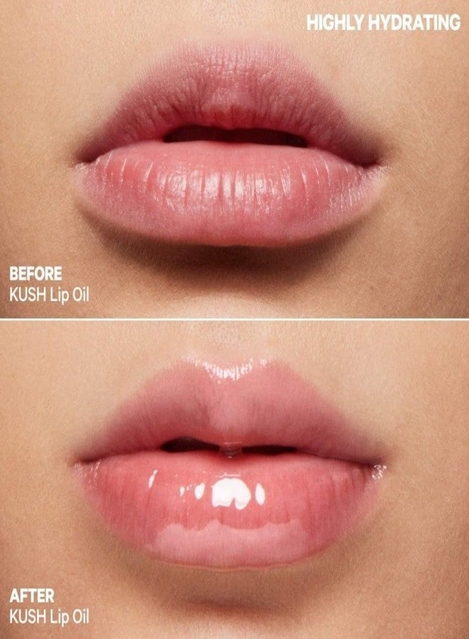 MILK MAKEUP KUSH Lip Oil – Pink Magic, Watermelon with Sheer Hot Pink Tint | Hydrating Cannabis-Infused Lip Treatment, 5.5 mL - Image 2