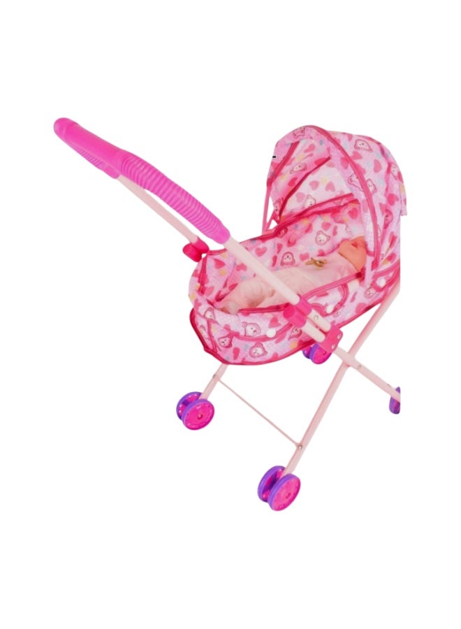 Trolley And Baby Doll Toy For Kids