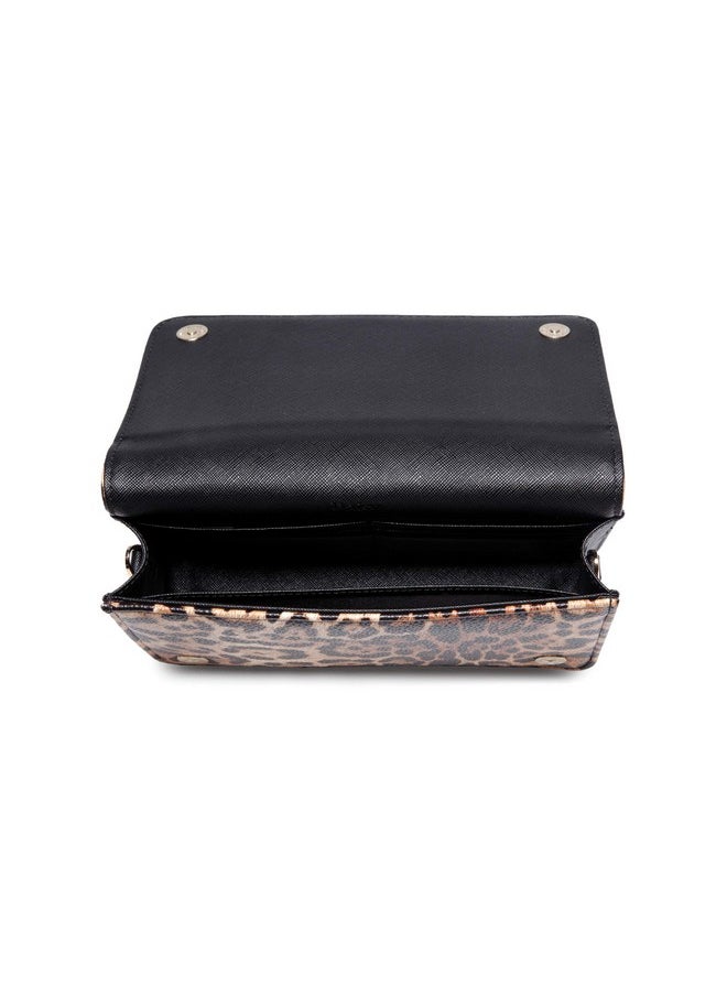 Daisy Rose Cross Body Bag Rfid Blocking With Credit Card Slots Clutch Pu Vegan Leather Leopard  - Image 3