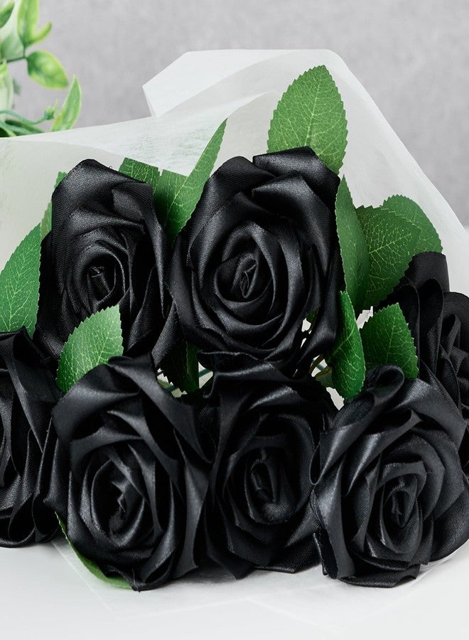 Mauproy 1-1/2 Inches Wide Satin Ribbon, 50 Yards Solid Fabric Ribbon for Wedding Party Decoration DIY Crafts Bows Floral Bouquets Hair Accessories (Black) - Image 5