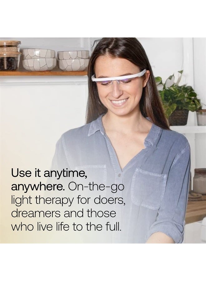 AYO : Premium Blue Light Therapy Glasses | Sleep Better, Boost Energy, Improve Mood | Portable Light Therapy Lamp | Circadian Rhythm Disruptions Linked to Sleep Problems, Winter Blues, Low Energy - Image 2