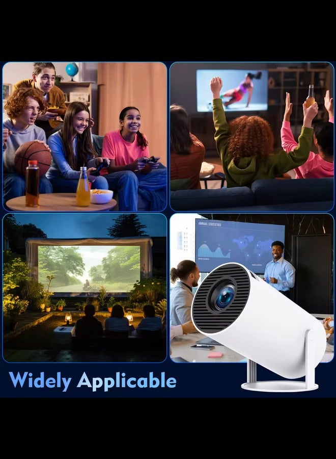 DUSALA Smart 4K Portable Mini Projector, HY300 Auto Keystone Correction Portable Projector, 4K/ 200 ANSI Smart Projector with 2.4/5G WiFi, BT 5.0, 130 Inch Screen, 180 Degree Flip,Home Video Projector - Image 5