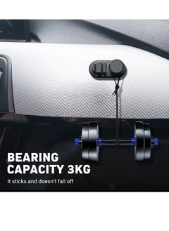 Excefore Car Dashboard Hook Holder for Key, Car Storage Clip, Multi Storage Hook, for Charging Cable, Data Cable,Earphone Cable,Bag and Mask, Phone Cord Organizer Stick on Dashboard, Hanging Hooks, Holder  - Image 5